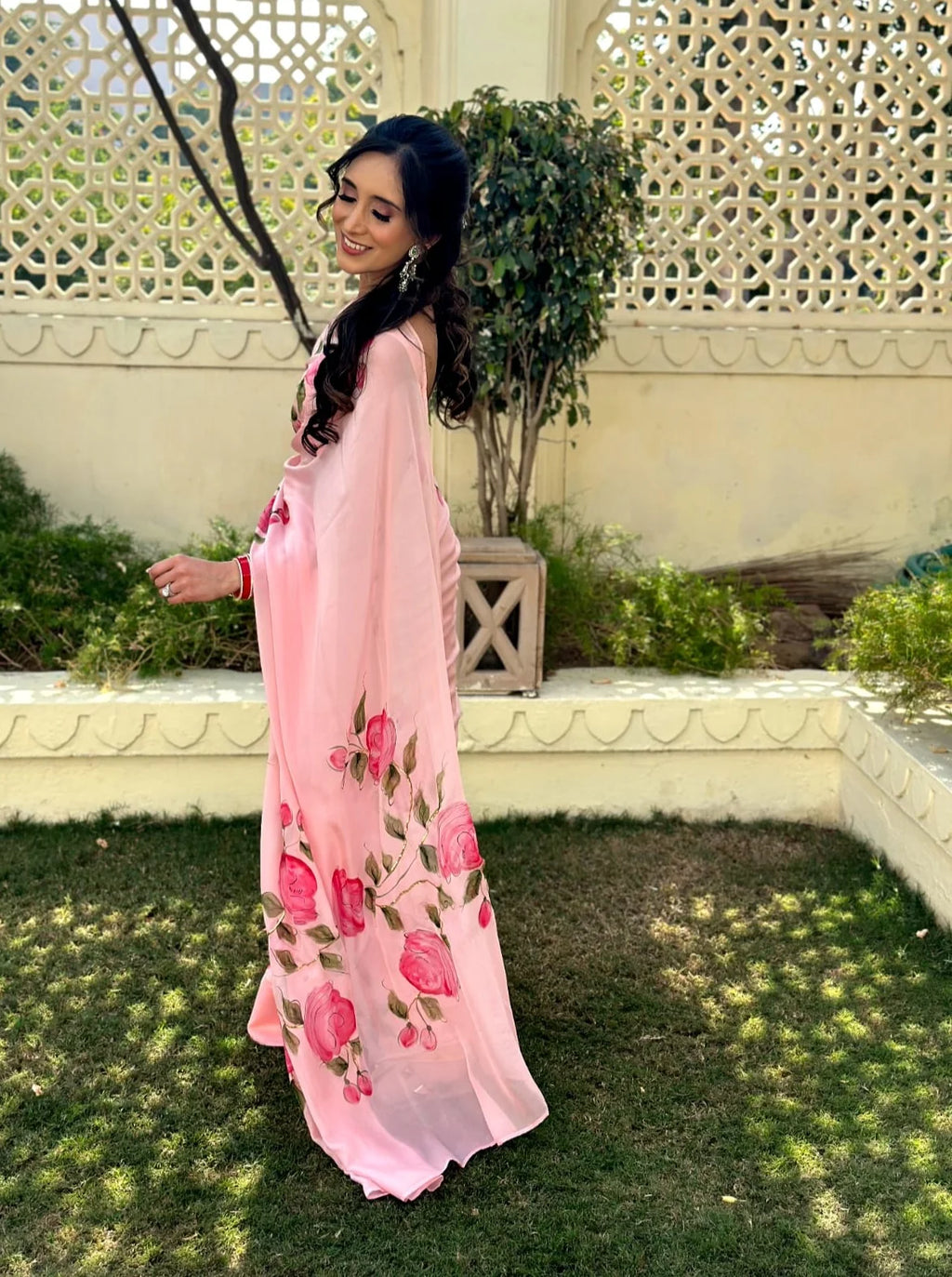 Elegant Saree with rose